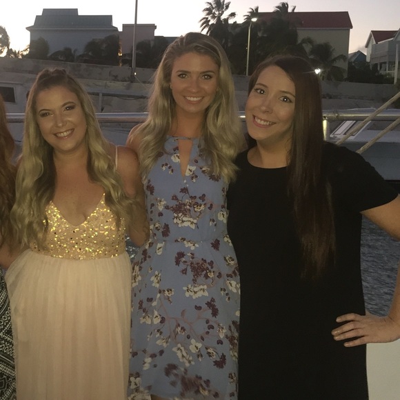 Blue Floral Miami Midi Dress - Picture 7 of 7